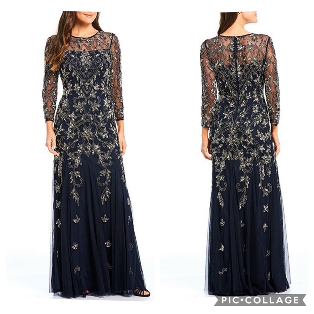 Adrianna-Papell long gown - Picture 3 of 11